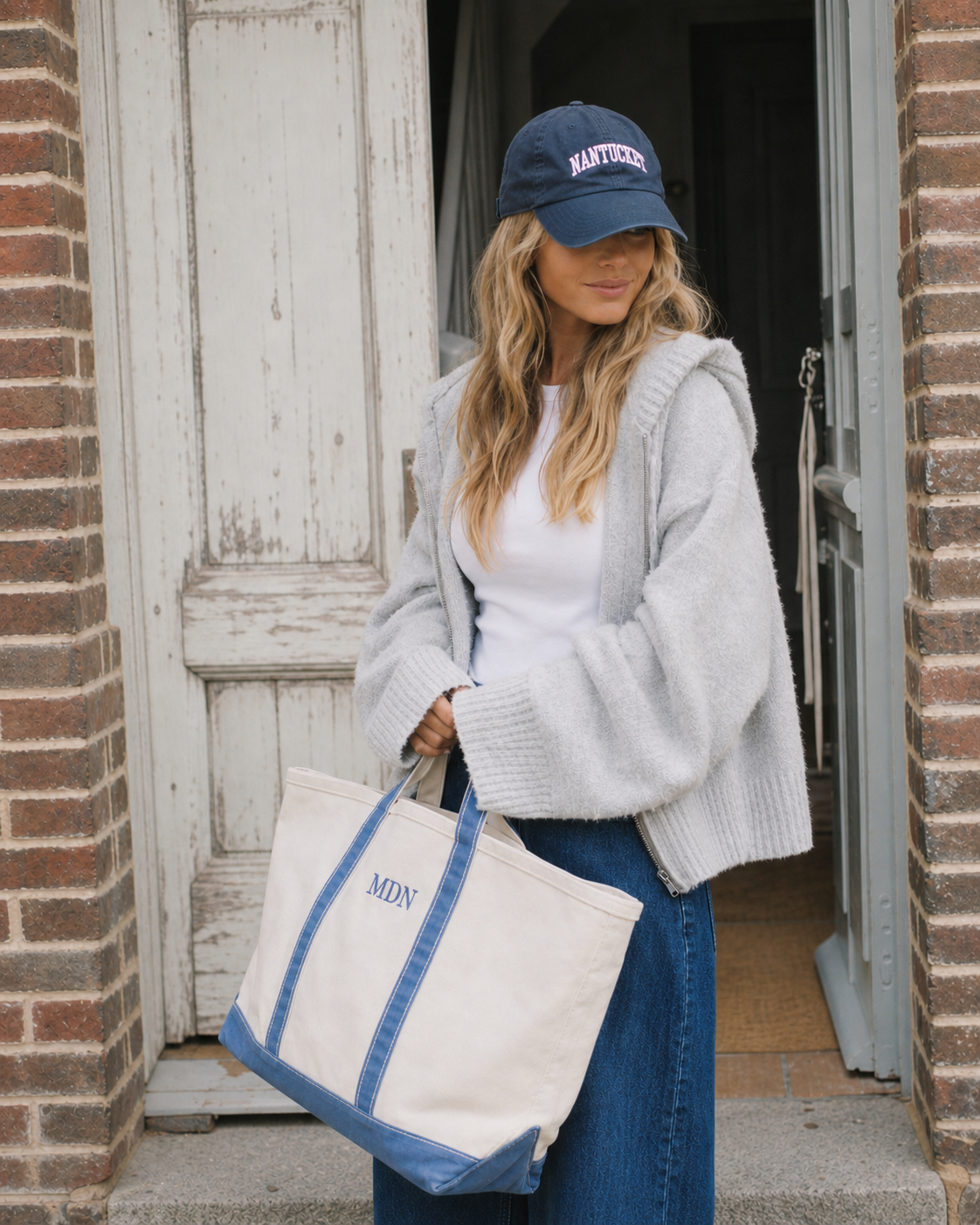 boat tote monogrammed