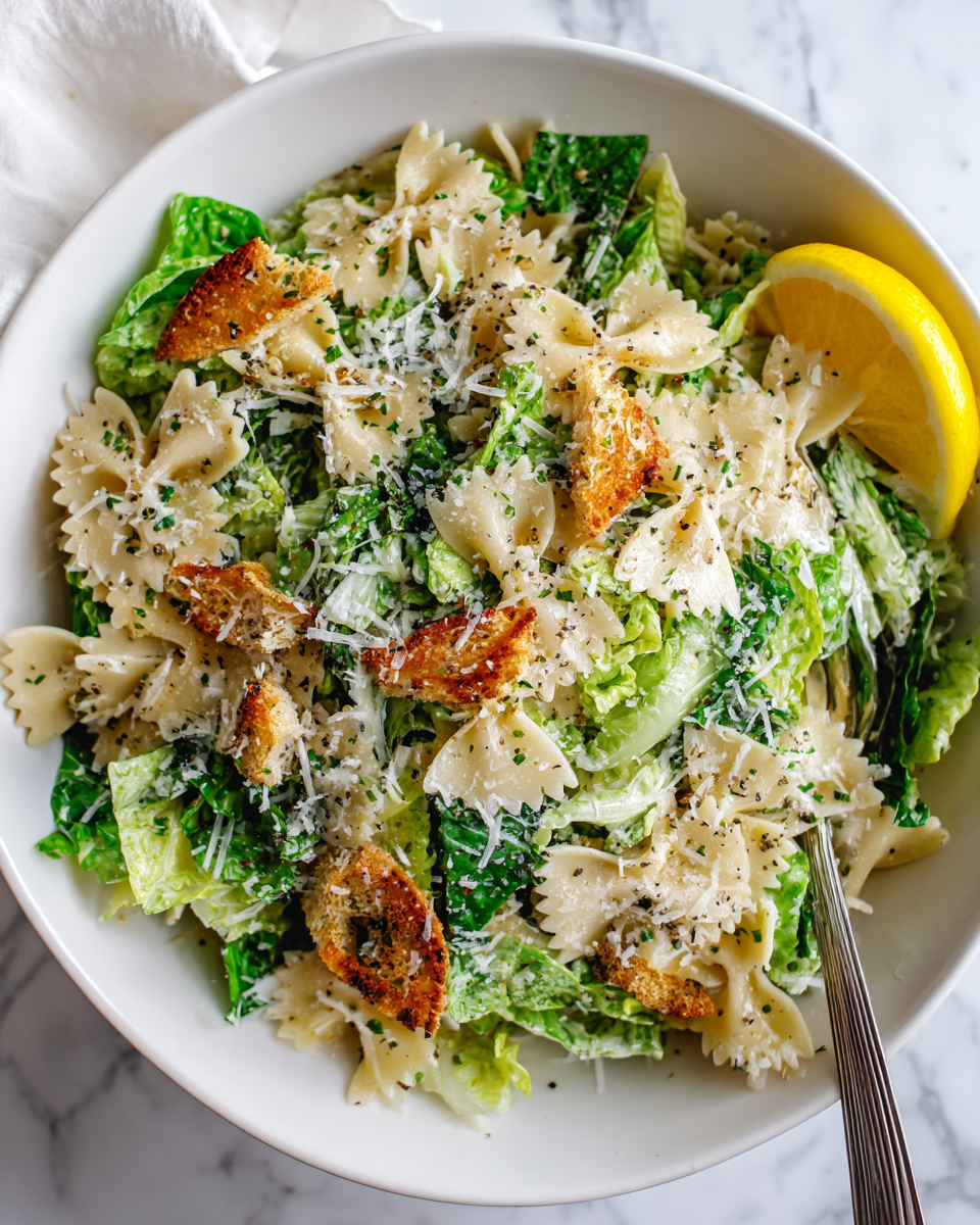 Caesar Pasta Salad: The Dish That Disappears at Every Potluck