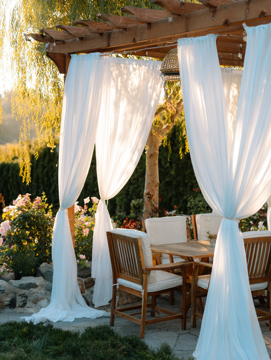 The Best Outdoor Curtains for Your Porch, Patio and Pergola (And How to Hang Them)