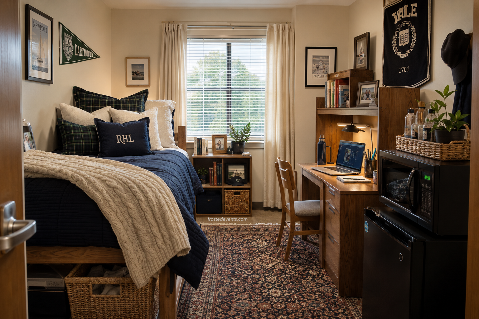old money dorm room aesthetic